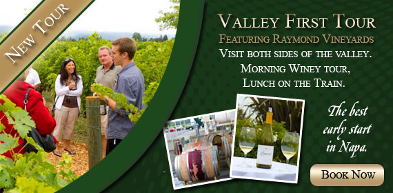 Valley First Winery Tour: Featuring Raymond Vineyards. The Best Early Start in Napa Valley!